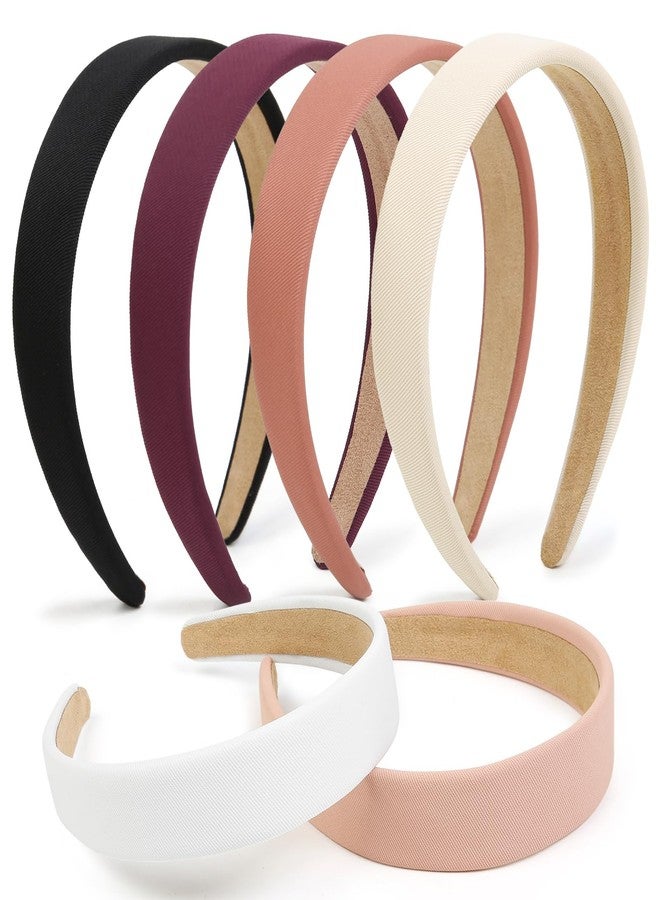 TERSE Headbands for Women Trendy Non Slip Headband for Girls Long Short Hair, Cute Ribbed Women Headbands Elastic Hair Bands Fashion Hard Head Band Accessories 1 Inch - Image 1